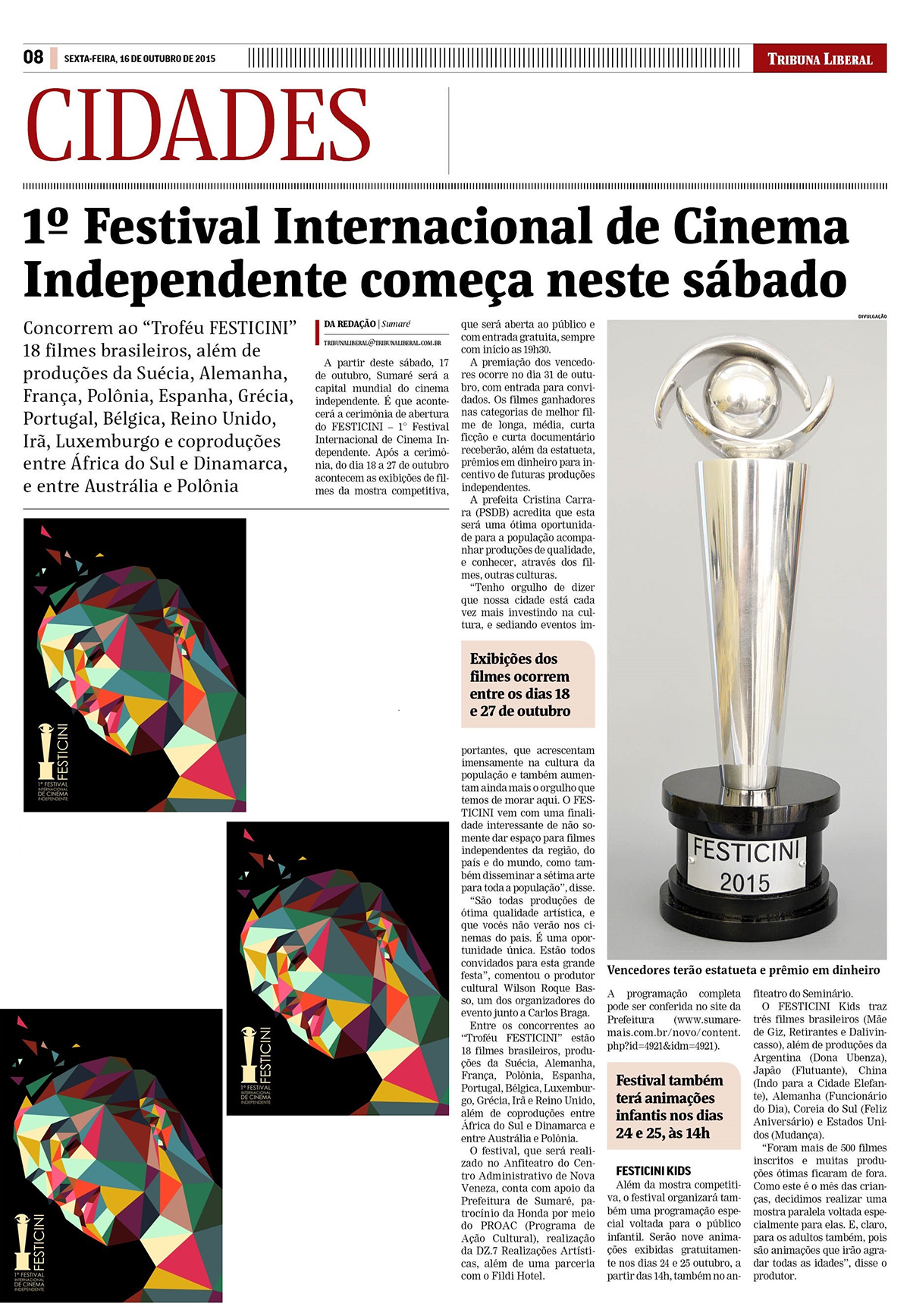 1º Festival Internacional de Cinema Independente começa neste sábado